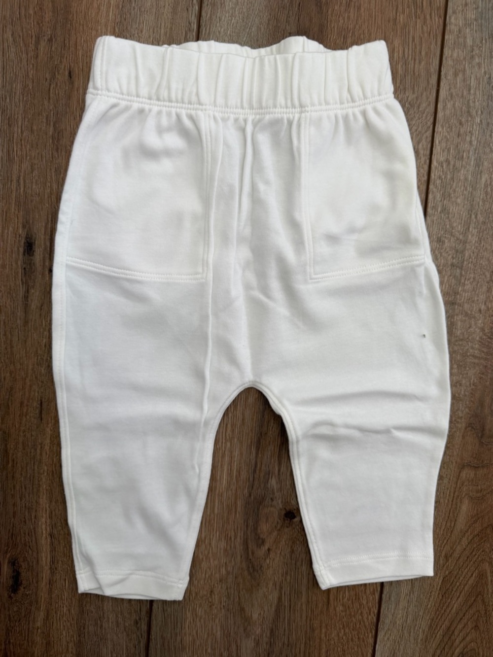 Banana Republic Kids White Elastic-Waist Cotton Jogger Pants